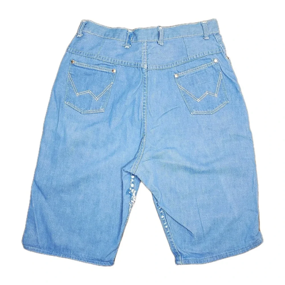 True Vintage Womens 50s 60s Wrangler Blue Bell Denim Jean Shorts Misses 18